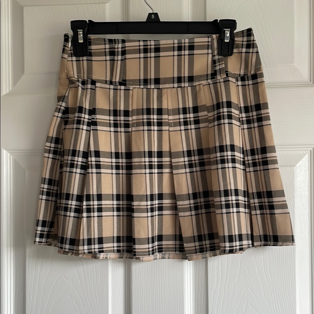 SHEIN Plaid Mini Skirt
